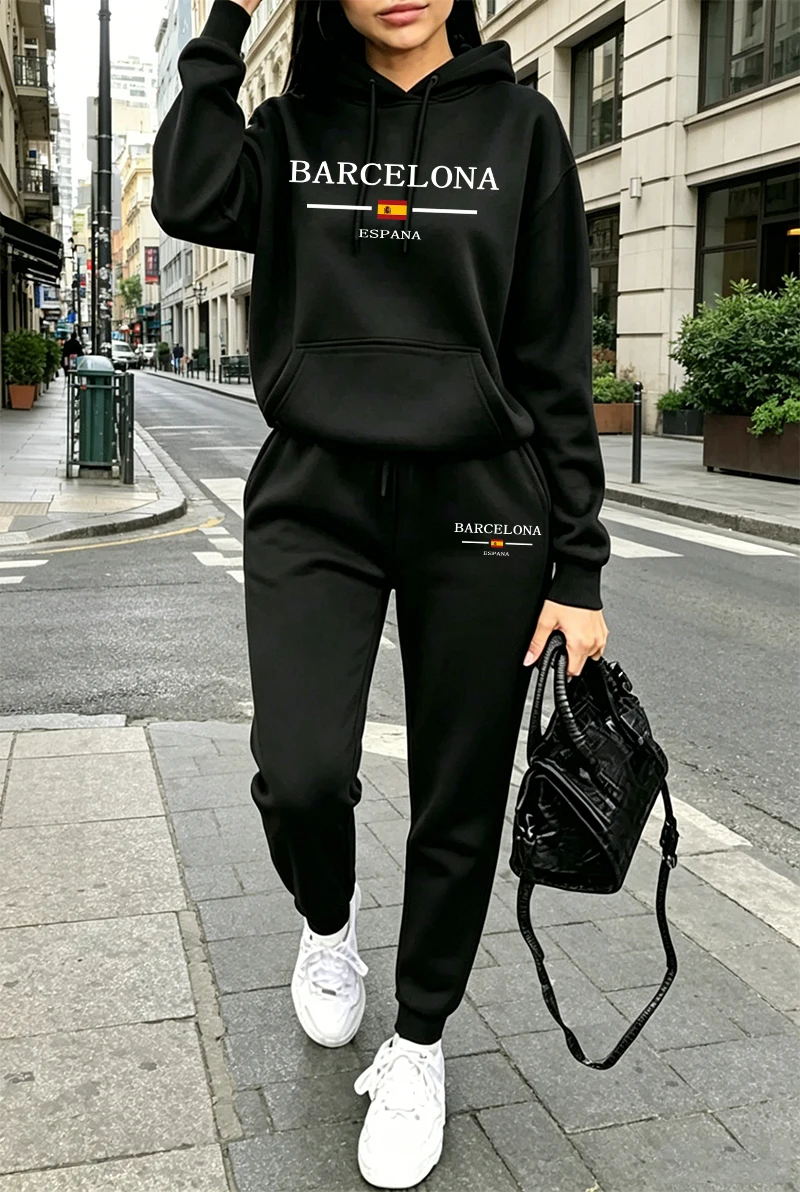 Outdoor Sports - Fashion Womens Tracksuit Printing Casual Hoodie