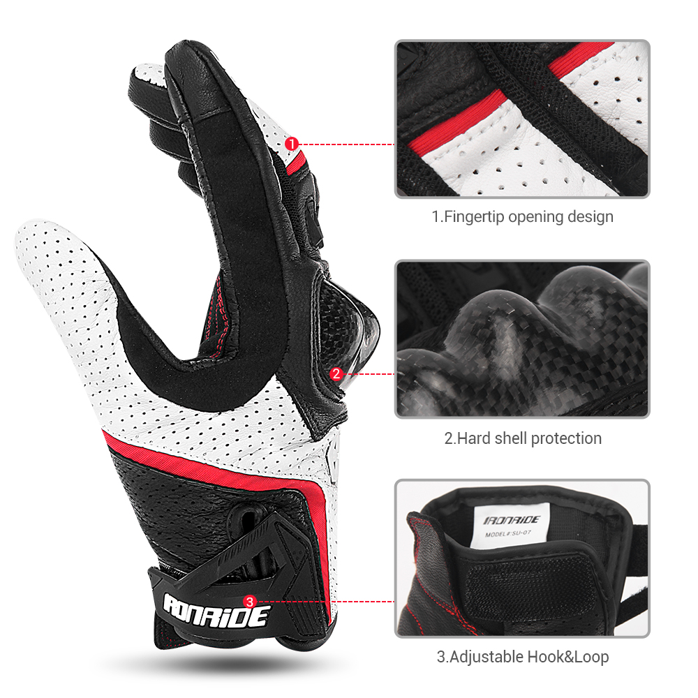 Motorcycle Gloves Leather Moto - Horse Riding Glove ulasan dan harga