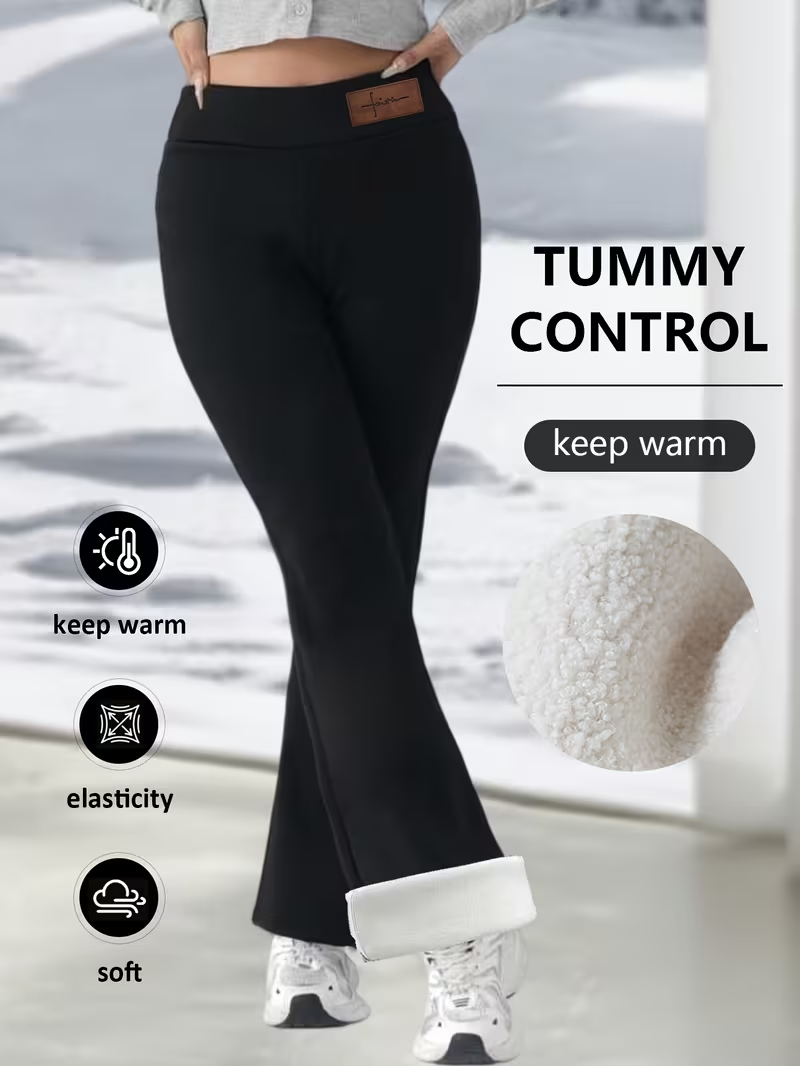 Winter Flared Pants High Waist - Outdoor Sport Outfit ulasan dan harga