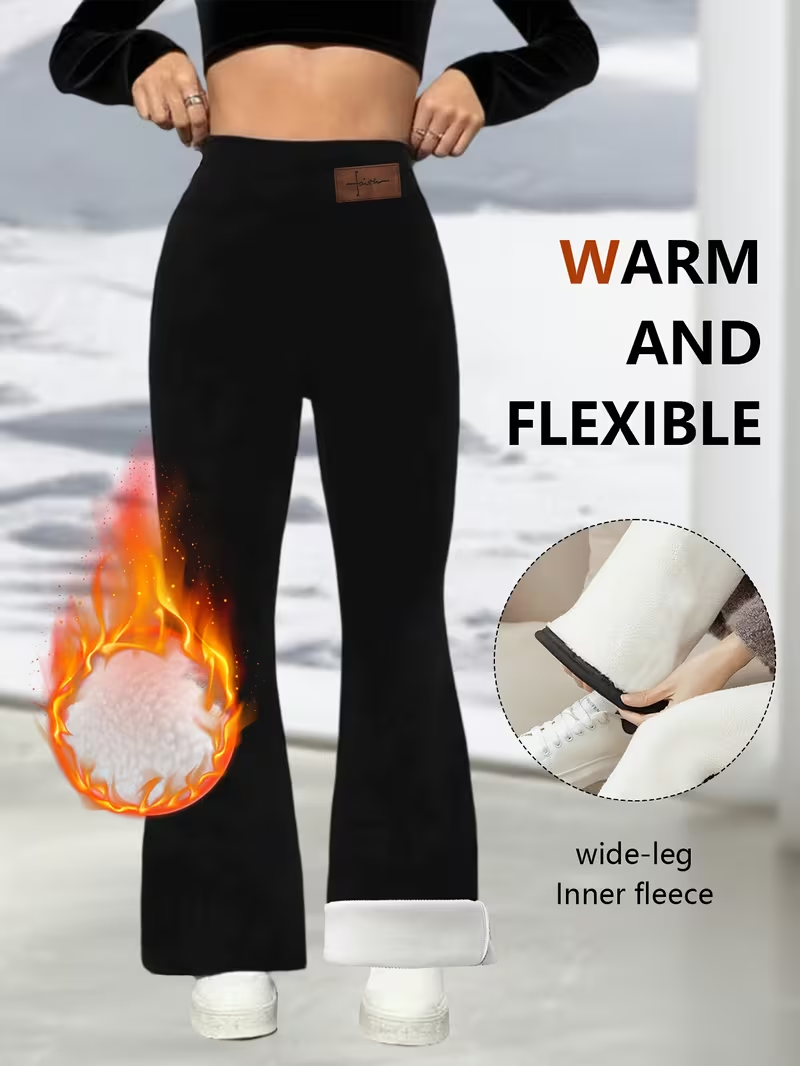 Winter Flared Pants High Waist - Outdoor Sport Outfit ulasan dan harga
