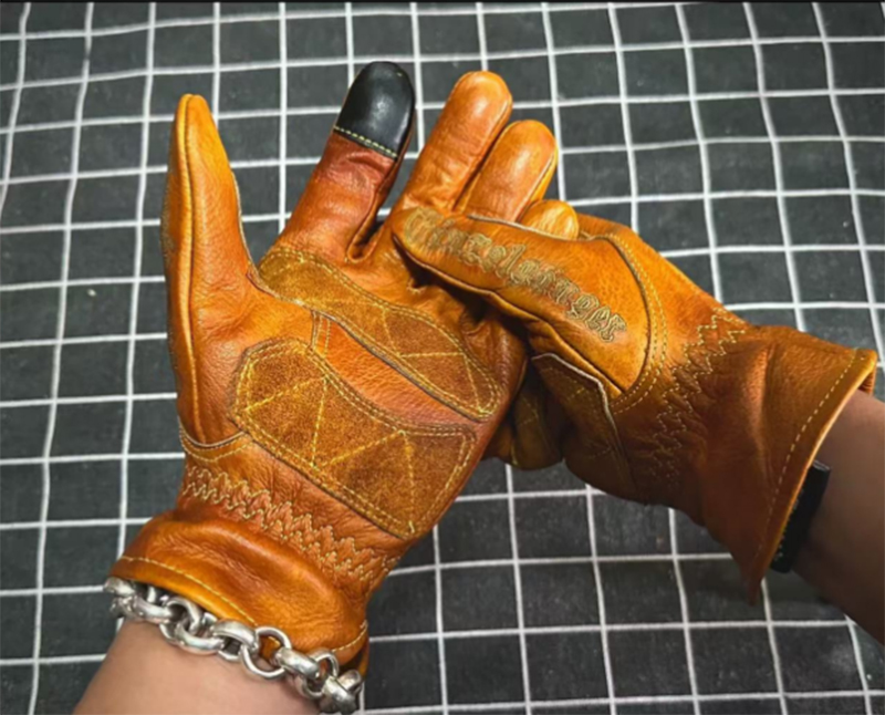 Handmade Genuine Leather Retro - Horse Riding Glove ulasan dan harga