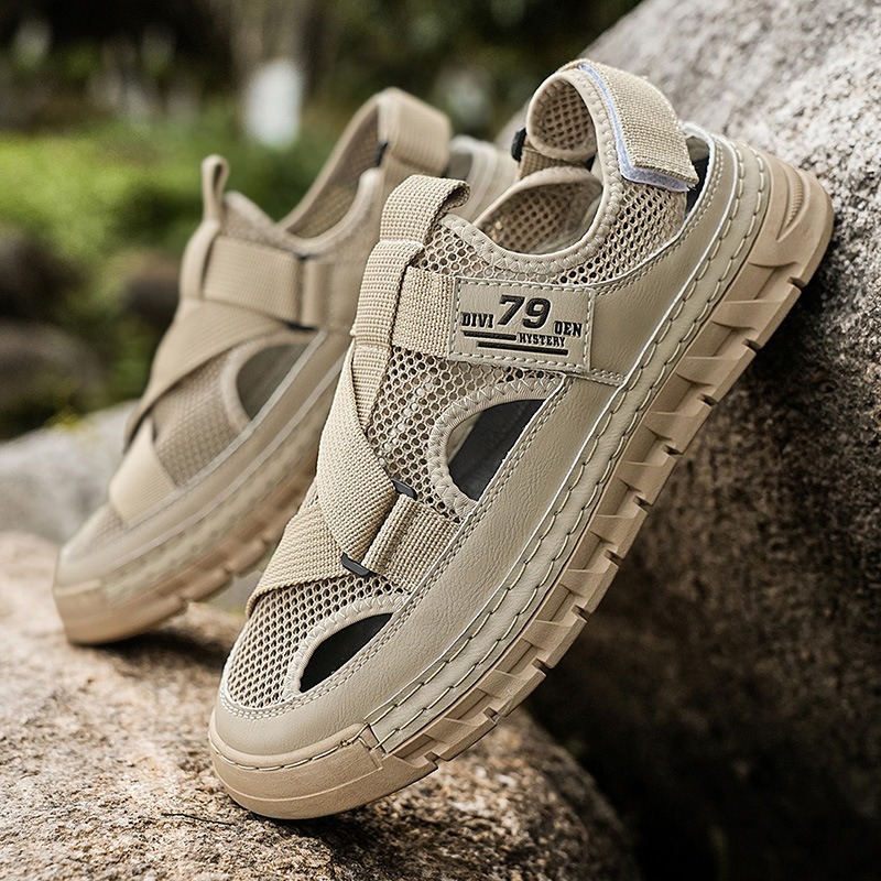 Mens Sandals Summer Mesh Breat - Outdoor Sport Outfit ulasan dan harga