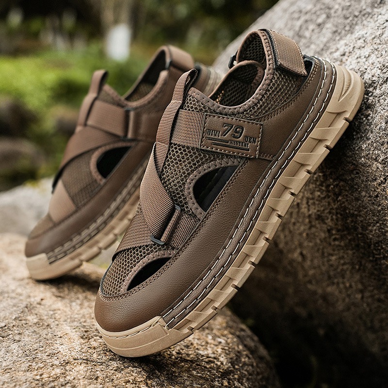 Mens Sandals Summer Mesh Breat - Outdoor Sport Outfit ulasan dan harga