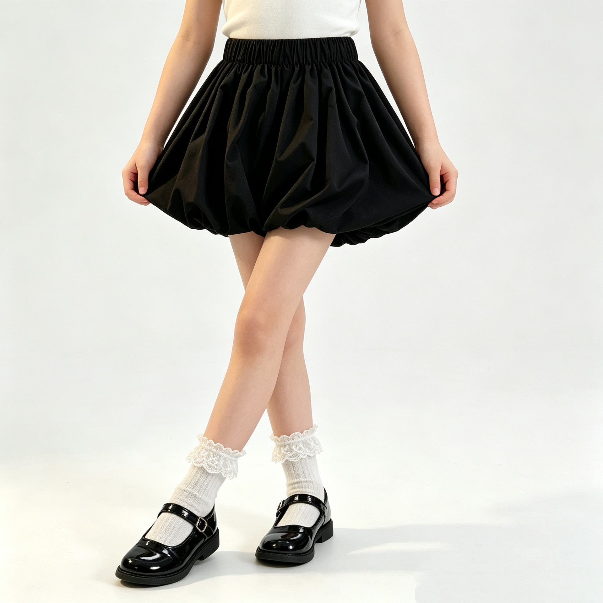 School Girls Bubble Skirt Bloo - Outdoor Sport Outfit ulasan dan harga
